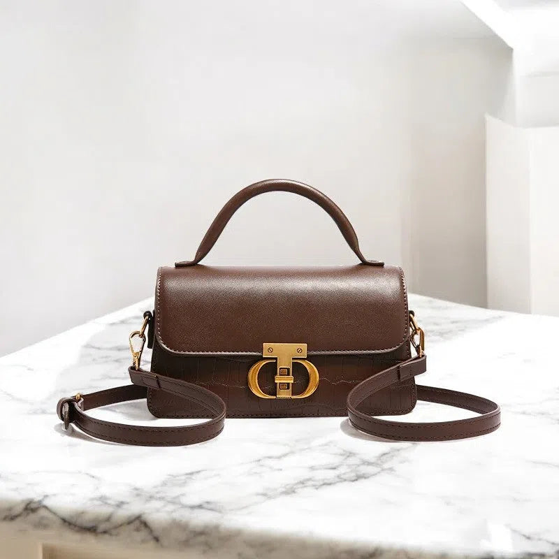 Bolso Bandolera de Cuero PU Café