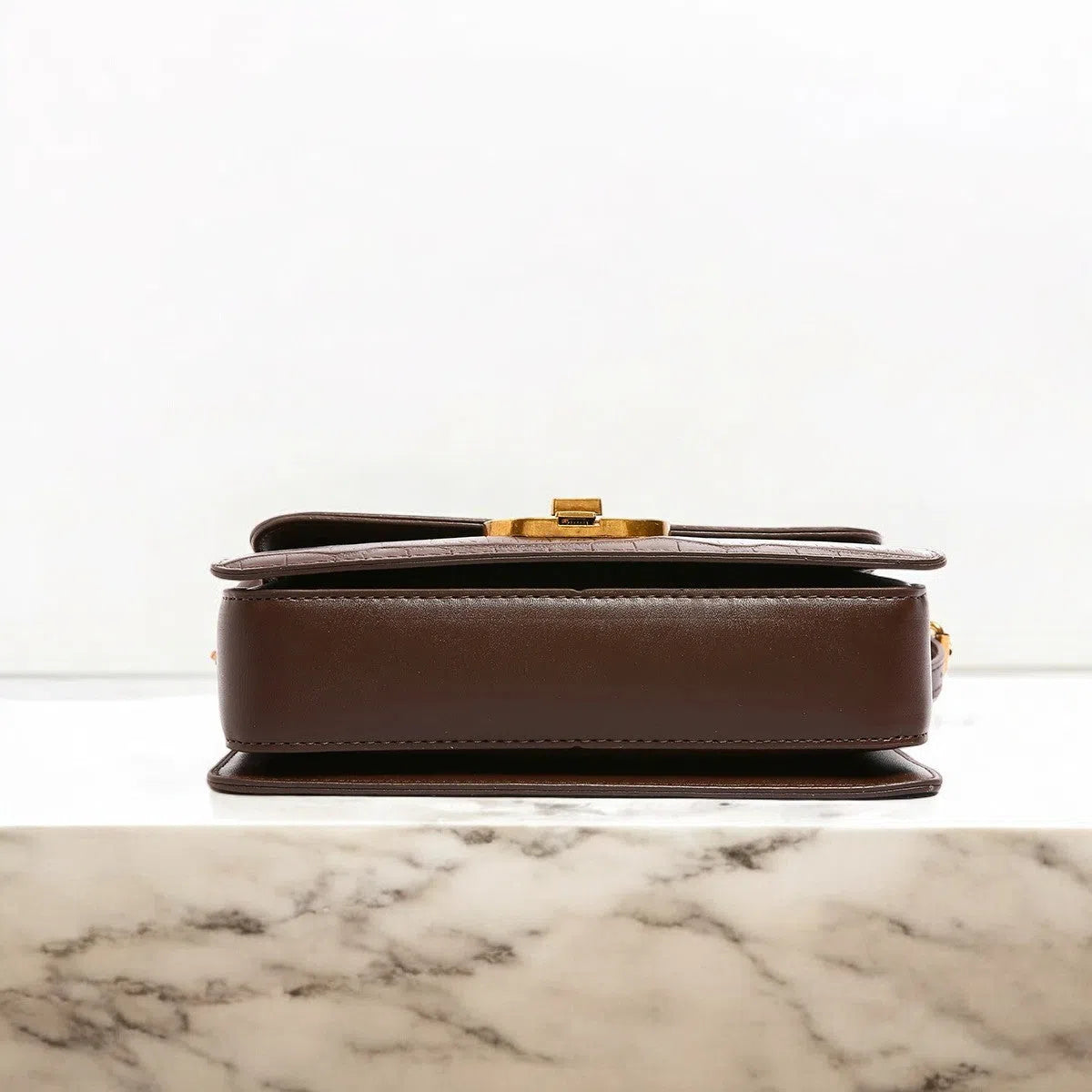 Bolso Bandolera de Cuero PU Café
