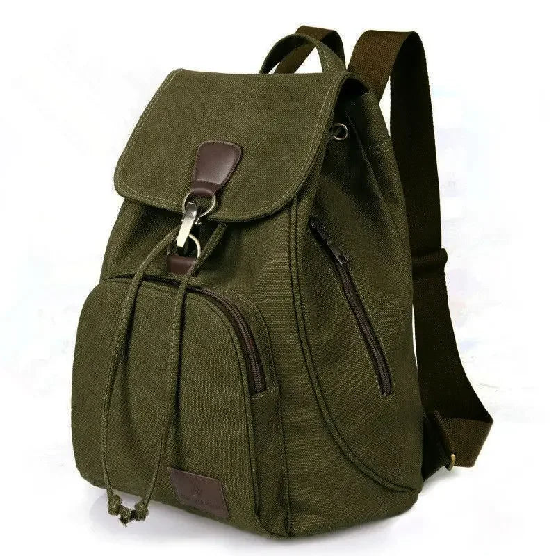 Bolso Mochila Vintage de Lona Colores