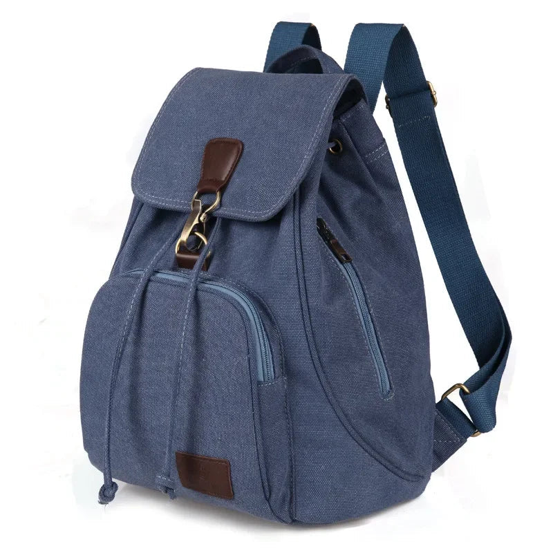 Bolso Mochila Vintage de Lona Colores