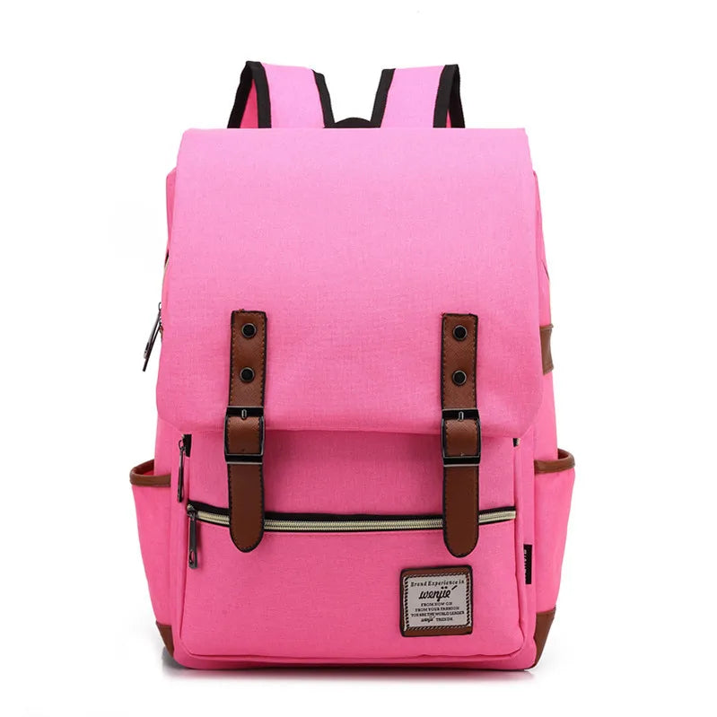 Mochila Rosa de Lona Premium: El Toque Fashion y Funcional que Tu Estilo Necesita