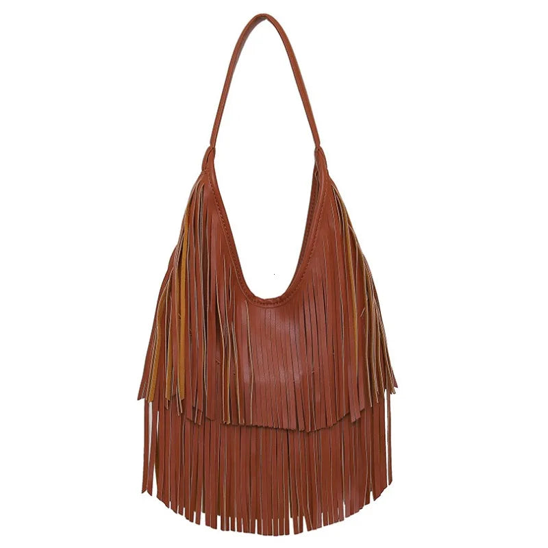 Bolso de Flecos en PU Suave – Estilo Fashion y Versátil para Mujer