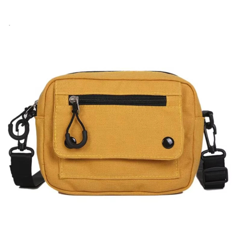 Bandolera de Lona Estilo Coreano – Compacta, Moderna y Súper Versátil